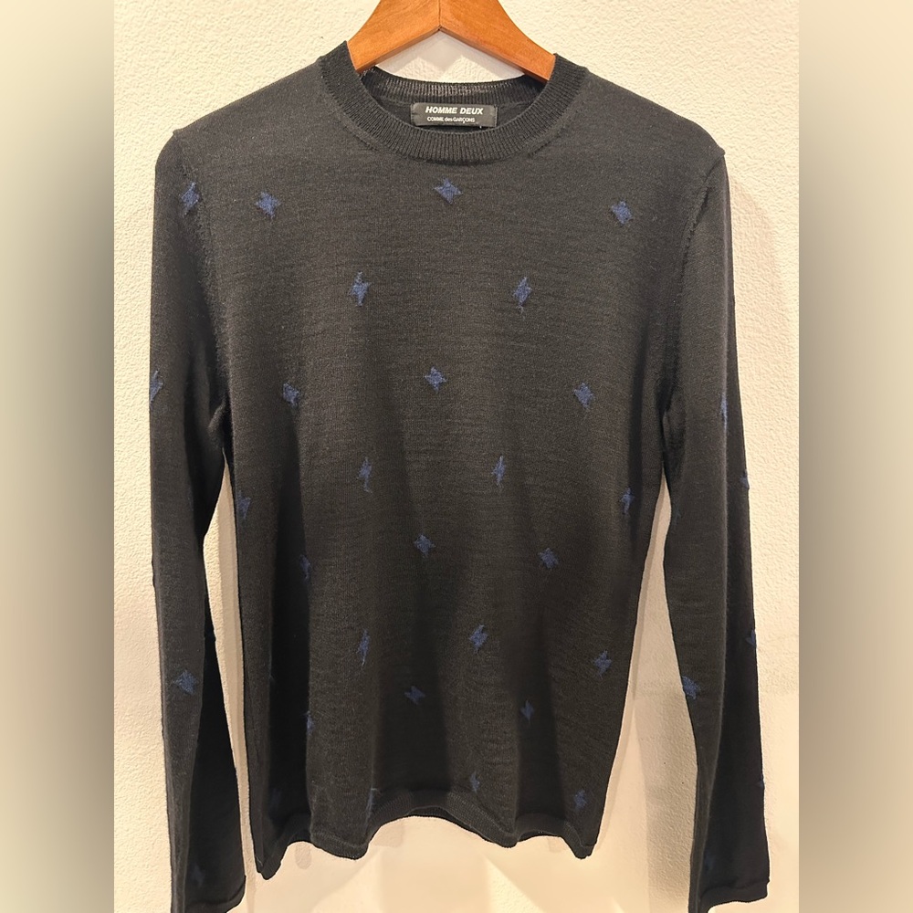 Commes Des Garçons Homme Deux 100% Wool Sweater -Size Medium